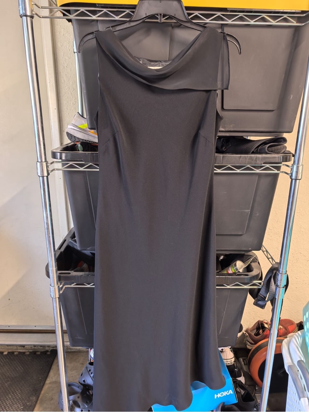 Evan-Picone Dress Black Maxi Size 12 Like New